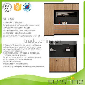2016 Hot Sell Top Quality Office Furniture Melamine Board File Cabinet Wooden Boss Office Use Tall Wood File Storage Cabinet