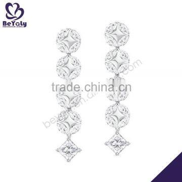 hot sale high quality sterling silver hanging earring design