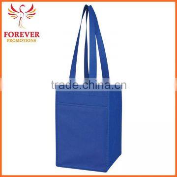 Chinese Manufactory 4 Bottle Wine Tote Bag e With Dividers Pockets photo-5