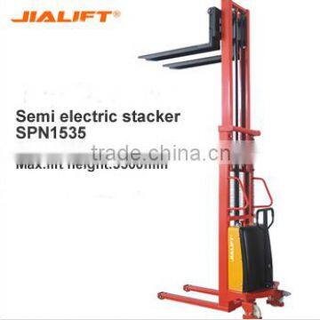 1500kg,3500mm,Semi electric stacker SPN 1535