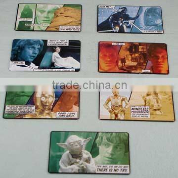 Metal 3D Fridge Magnet Home Decoration Custom Promotional Square Tin Magnets photo-2