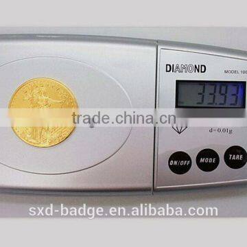 1 oz Replica Tungsten Gold Plated Coin From China photo-6