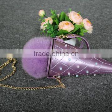 Wholesale Elegant Bag Women Fox Fur Ball Gift Bag