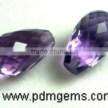 Amethyst Teardrop Cut Faceted Lot For Silver Necklace From Wholesaler