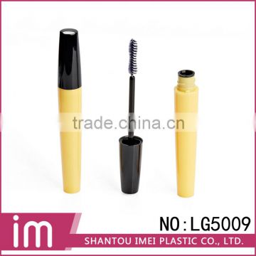 High quality empty hot yellow tube mascara