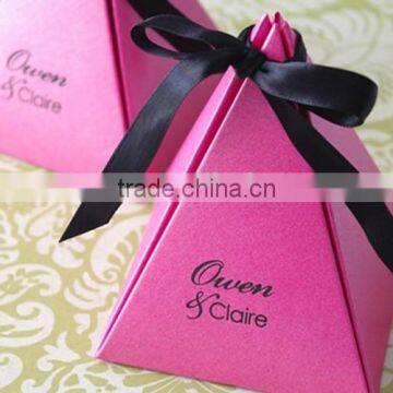 Personalized Pyramid Wedding Gift Box