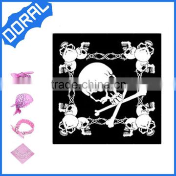 2015 Cheap Gothic Skull Print Multifuctional Square Bandana