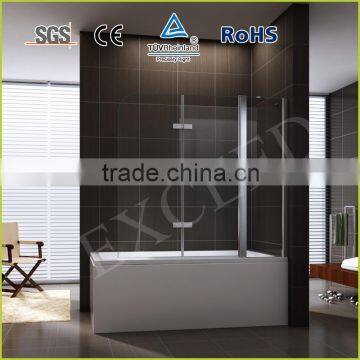 Three glass hinge and pivot shower bath screen EX-206