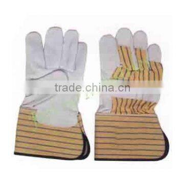 Double palm leather work glove