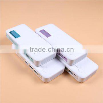 Factory Wholesale 12000mAh 3 USB Power Bank With Torch Light photo-4