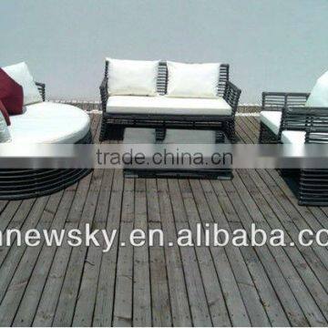 Europe style outdoor pvc rattan furniture