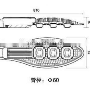 New Model Led Street Light 120w With Aluminum Body photo-2