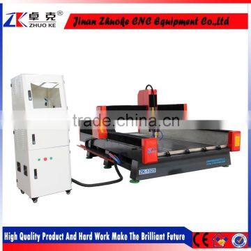 PCI NcStudio Controller Stone CNC Router Machine ZK-1325 With 5.5KW Big Power Water Cooling Spindle&Hybird Servo Motor