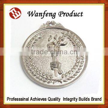 2015 customized staff race souvenir zinc alloy silver sports medals