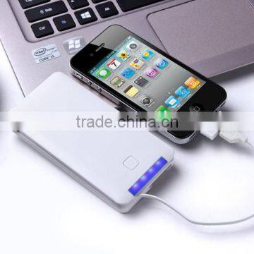 Hot Selling 6000mAh for IPhone 6 6S External Rechargeable Battery Charger Built in Cable Power Bank photo-5