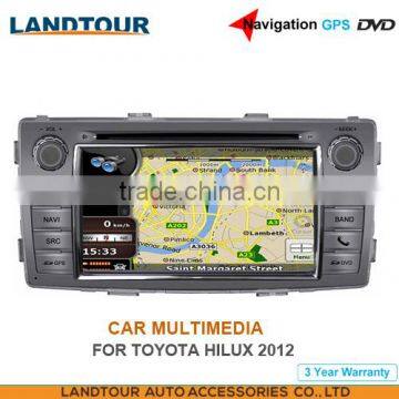 Car multimedia 7Inch Navigation GPS DVD for toyota HILUX 2012 CE FCC ROHS