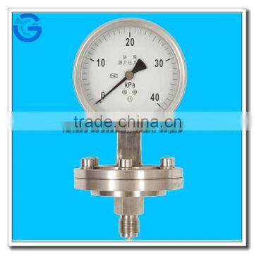 All stainless steel diaphragm pressure gauges