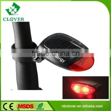 outdoor riding 2 red led ABS solar bike tail light with rear light