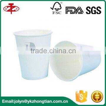 Take Away Disposable Single Wall PLA Coated Paper Cup Coffee