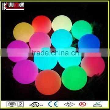 Multi color changing outdoor LED mood light ball with remote control