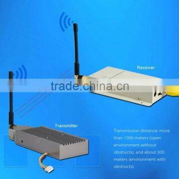 Multi frequency small size 7.5watt high power audio video wireless transmitter receiver