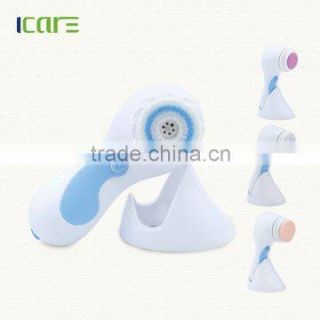 3 in 1 Facial cleaner with facial cleansing brush,rolling massager , latex and polish pumicestone