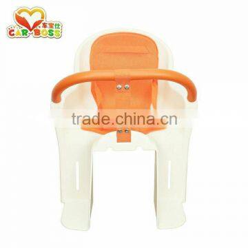 Plastic baby seat used on bicycle children seat with seat belts bicycle parts