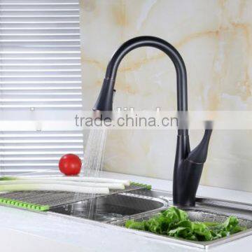 CUPC NSF AB1953 Single Handle Pull-Down Kitchen Faucet With Oil Rubbed Bronze photo-3