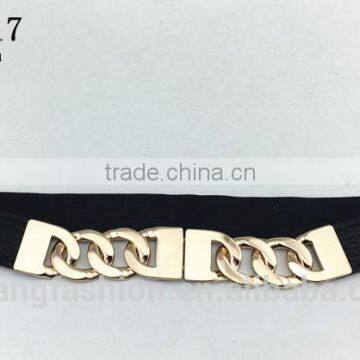 elastic belt with chain buckle