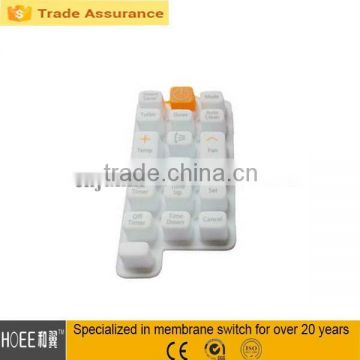 matrix rubber buttons conductive rubber keypad silicone rubber membrane overlay