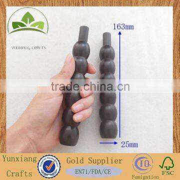wood wooden black painted handle