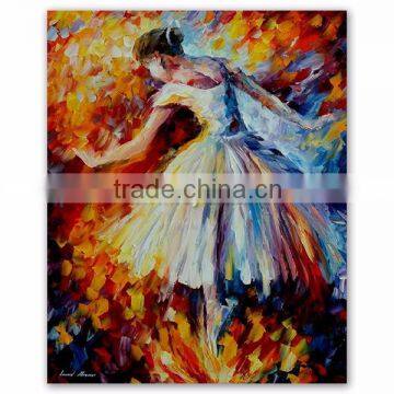 Hot Selling Impression Ballet Dancer Knife Oil Painting