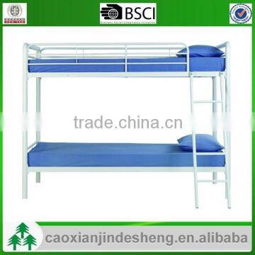 Army Bedroom Furniture metal twin over twin bunk bed - White TT-37