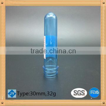 30mm neck size 32g plastic bottle preform, preform for mineral water bottle