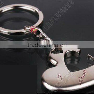 Fashion Keychain Key Chain Ring Love Lover Couple Arrow & Heart Romantic Birthday Gift 1Pair photo-2
