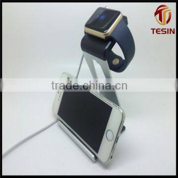 High quality Aluminum Alloy watch charging dock for Smart Watch&Phone