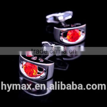 hot fire crystal shirt mens custom cufflinks