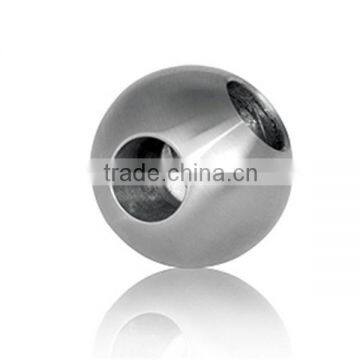 Stainless Steel Railing Handrail 90 degree Corner TWO WAY End Ball