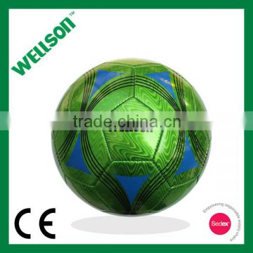 Green laser shine PVC soccer ball