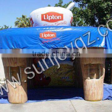 2016 Sunjoy tent with inflatable bottom for PVC tarpaulin