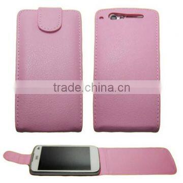 Flip-case Pull Tab Leather Pouch Case Skin Cover For Alcatel idol x 6043