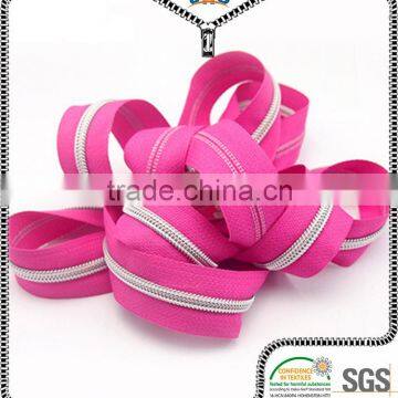 wholesale open end silver teeth nylon zipper