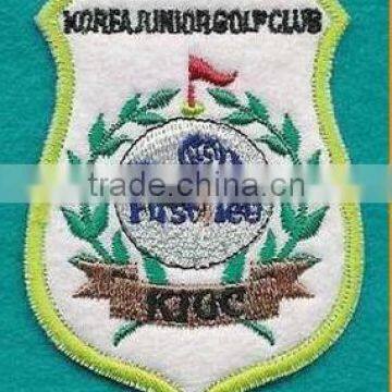 factory produced customized designed embroidered badges