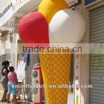 Inflatable ice cream cone three balls