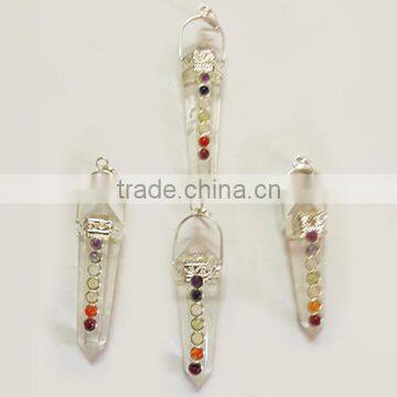 Crystal Quartz Double Point Chakra Pendants | crystal healing jewelry Wholesale