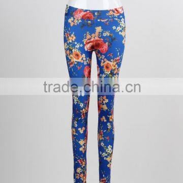 F5S31093 Flower Printed Leggings