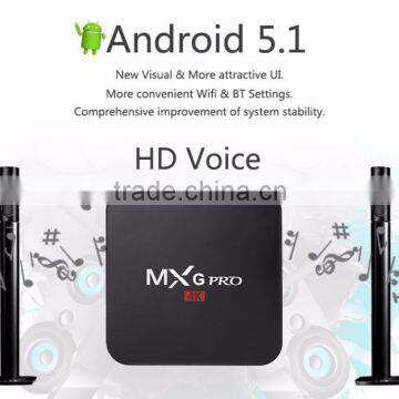 Kodi 16.0 Android Tv Box MxG Pro Amlogic S905 Android Tv Box MxG Pro 4K Selling Well All Over