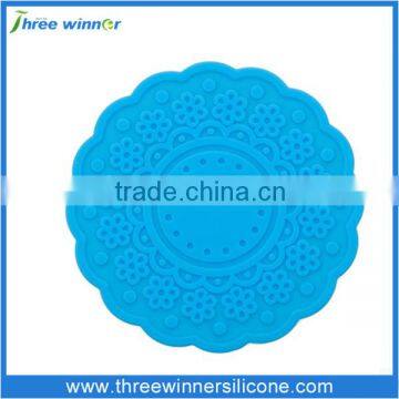 Hot selling silicone cup mat round shape custom silicone baking mat