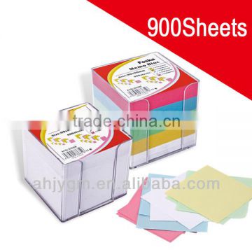 Hot Sale 900 Sheets Around White/Color Sticky Memo Pad/Block