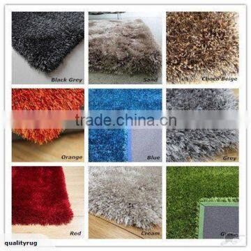 100% polyester microfiber plush shaggy carpets floor carpet